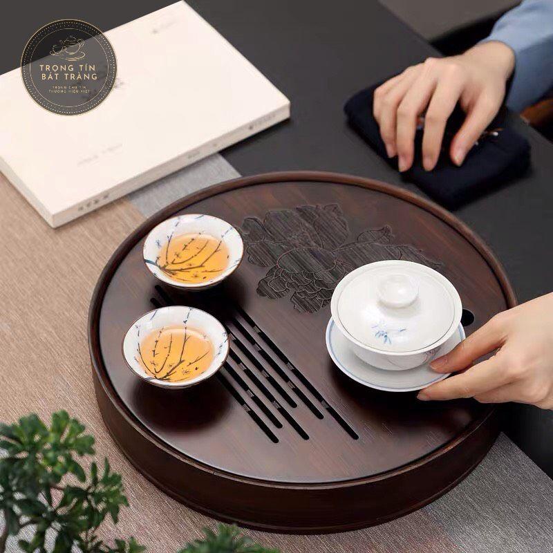 Khay Trà Tre Cao Cấp Tròn KT 19