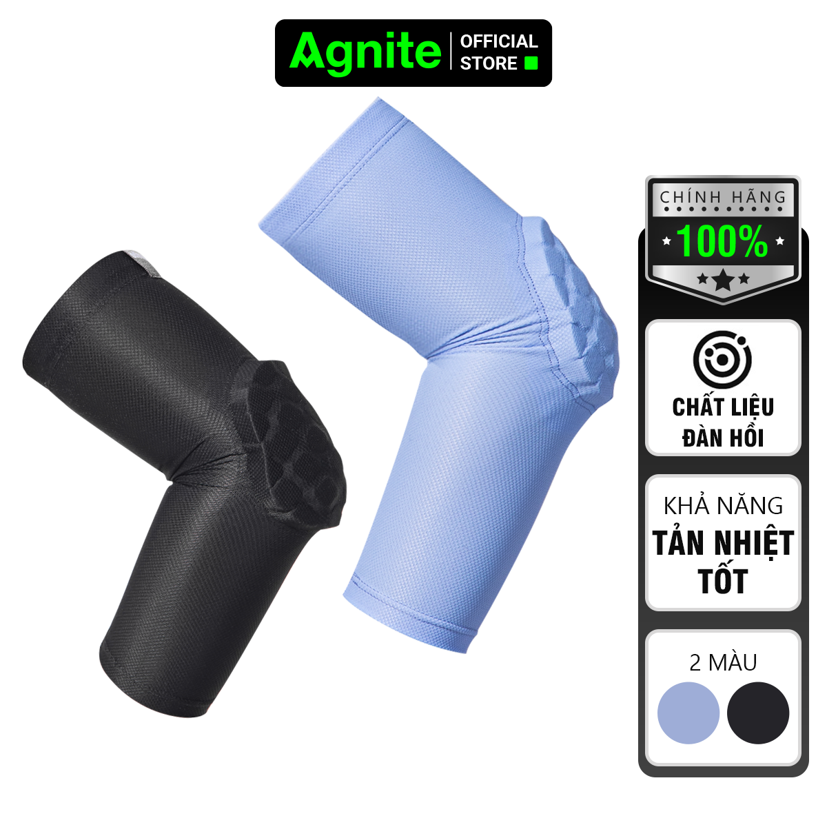 Đệm khuỷu tay AGNITE chính hãng, giúp bảo vệ khuỷu tay tập luyện thể thao, tránh chấn thương - mã FL103