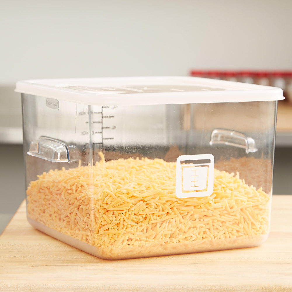 Hộp nhựa đựng đồ cao cấp Rubbermaid có nắp đậy cao cấp chịu được nhiệt độ cao có nhiều size | SAOVIETCO | FG630600CLR
