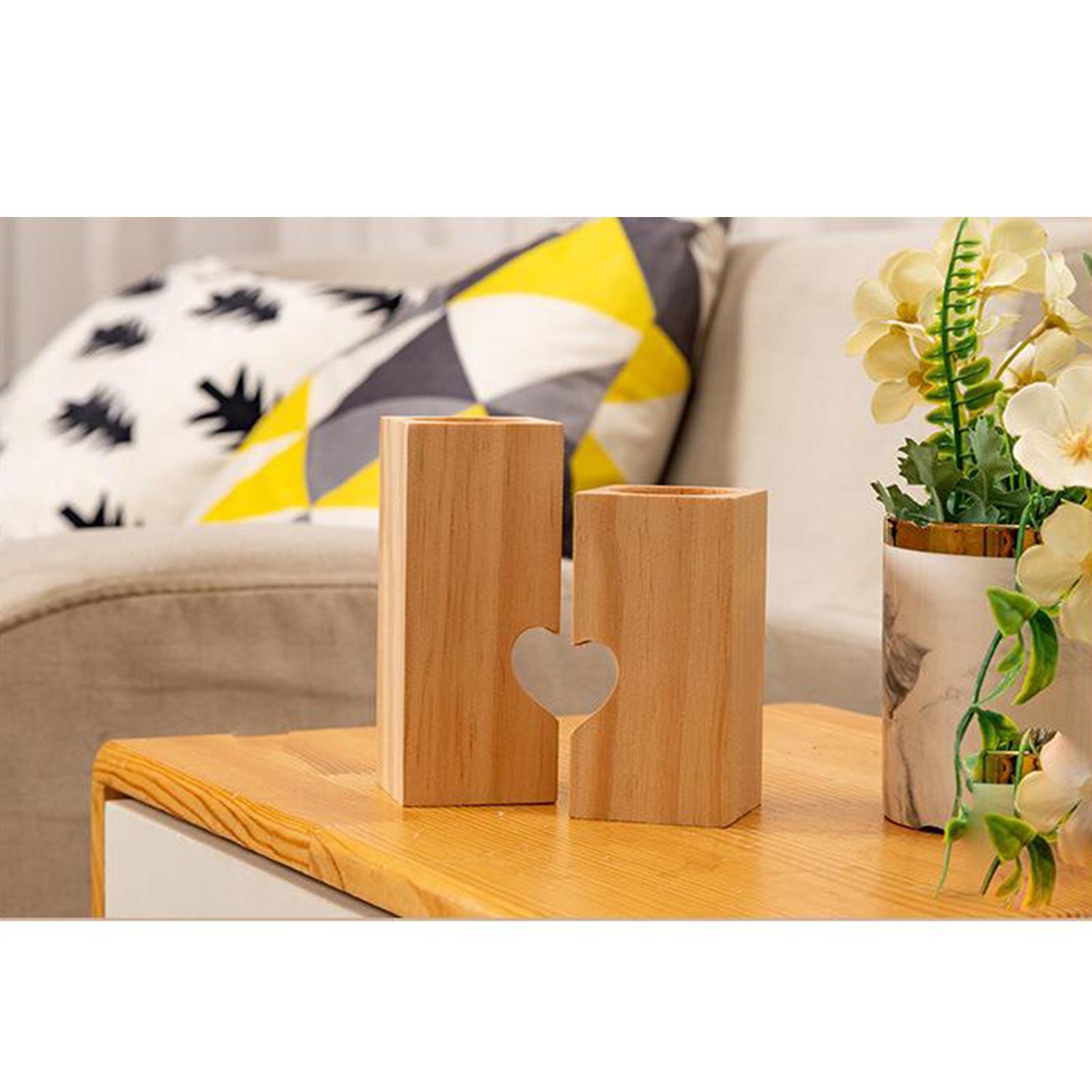 Farmhouse Decor Wooden Tealight Candle Holder Christmas Candle Holder Rustic Christmas Decor, for Party Home Wedding