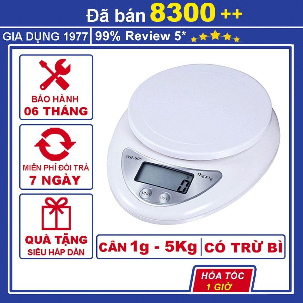 Hình ảnh Cân tiểu ly điện tử nhà bếp cao cấp định lượng 1g - 10kg, Cân tiểu li mini làm bánh độ chính xác cao kèm pin