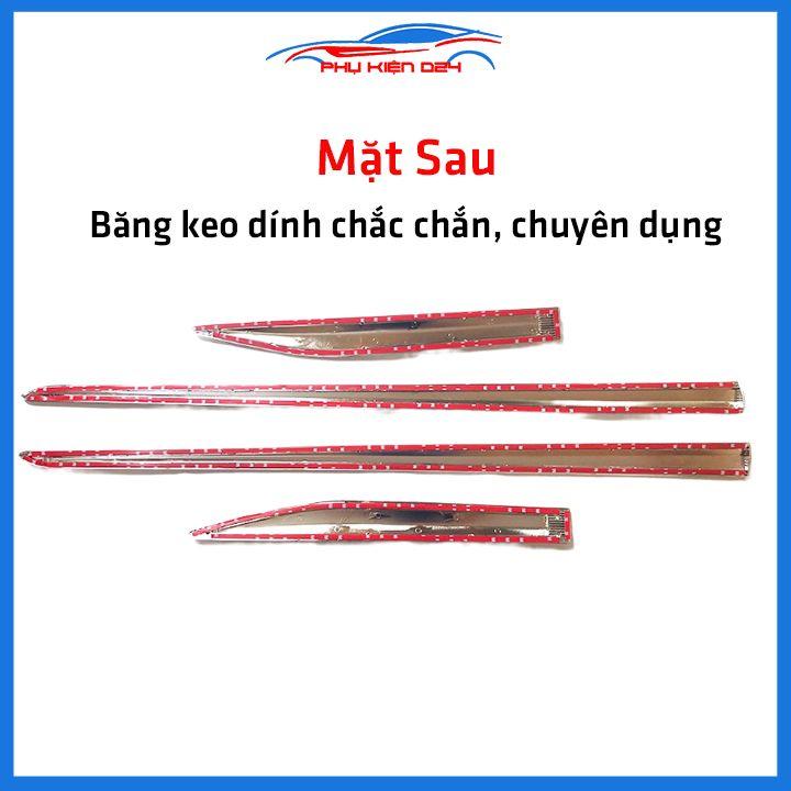 Bộ ốp nẹp sườn Camry 2019-2020-2021-2022 mạ crom trang trí làm đẹp xe