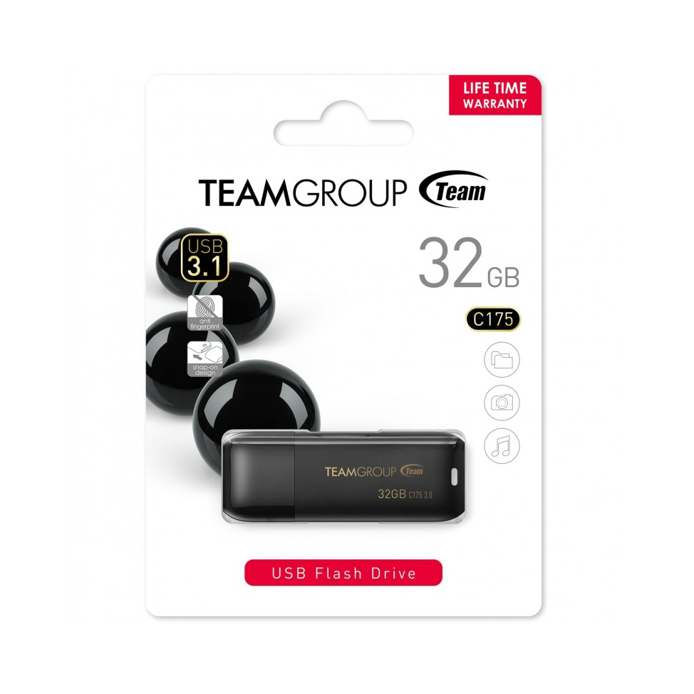 USB 3.0 Team Group C175 32GB tốc độ upto 90MB/s - Hàng chính hãng