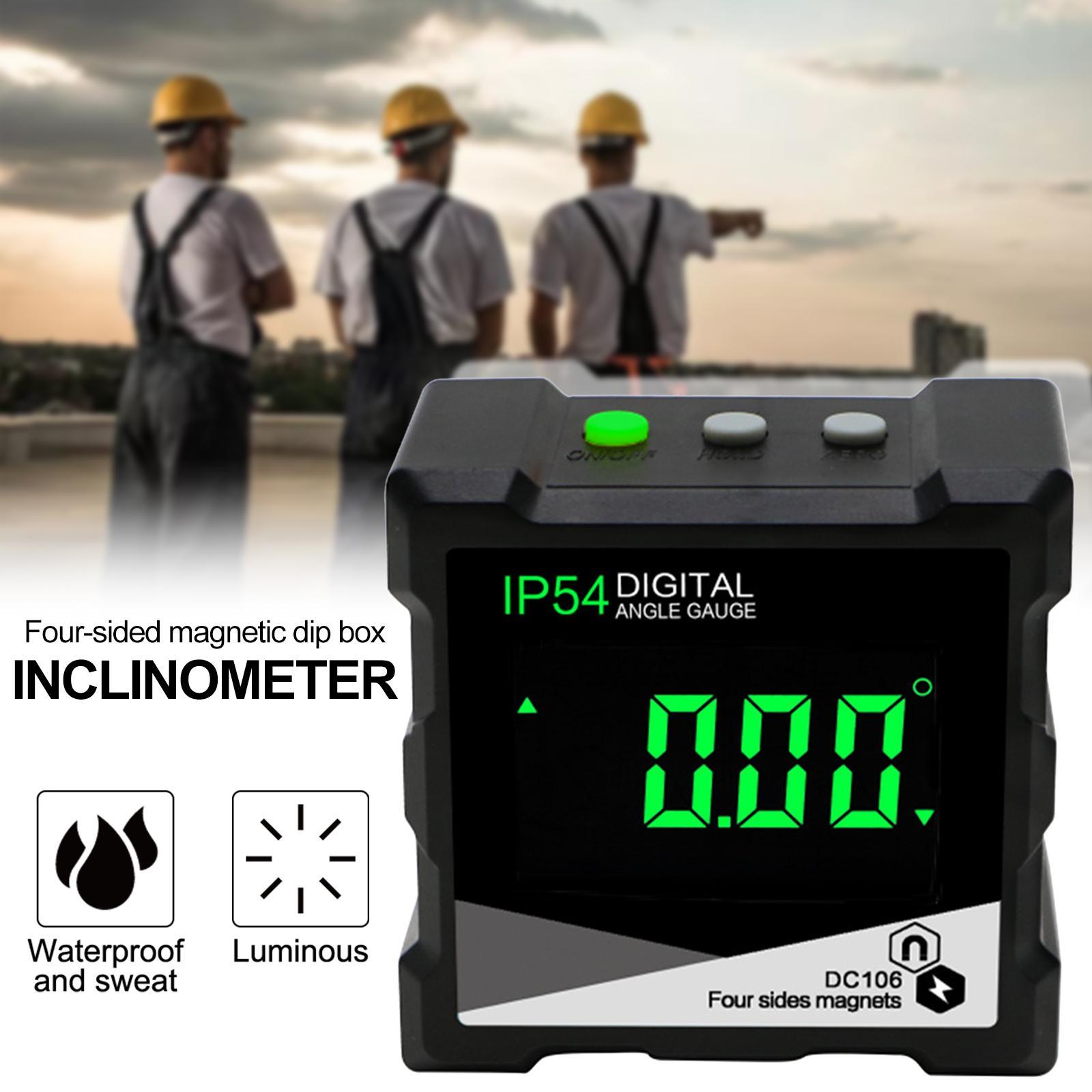 Portable Angle Finder High Precise with Magnetic Digital Inclinometer for Plumbers Carpenters