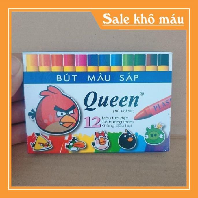 Sỉ- Sáp bút tô màu queen 12 màu