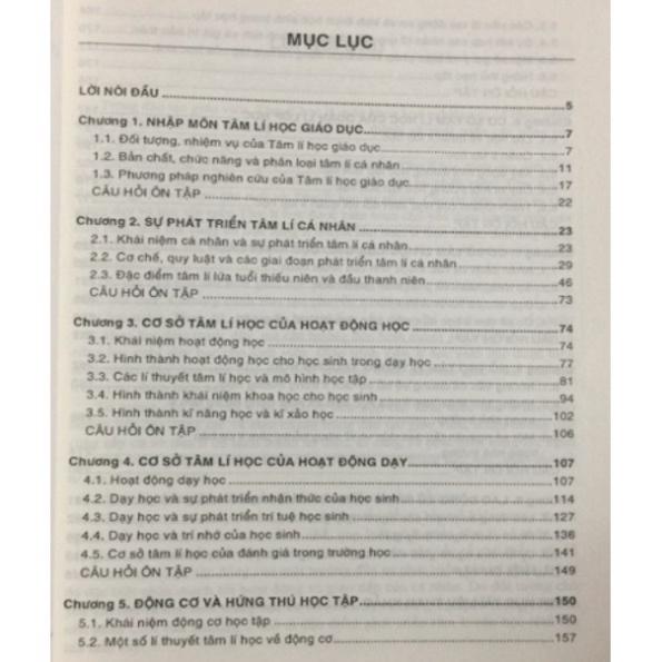 Sách Giáo Trình Tâm Lí Học Giáo Dục