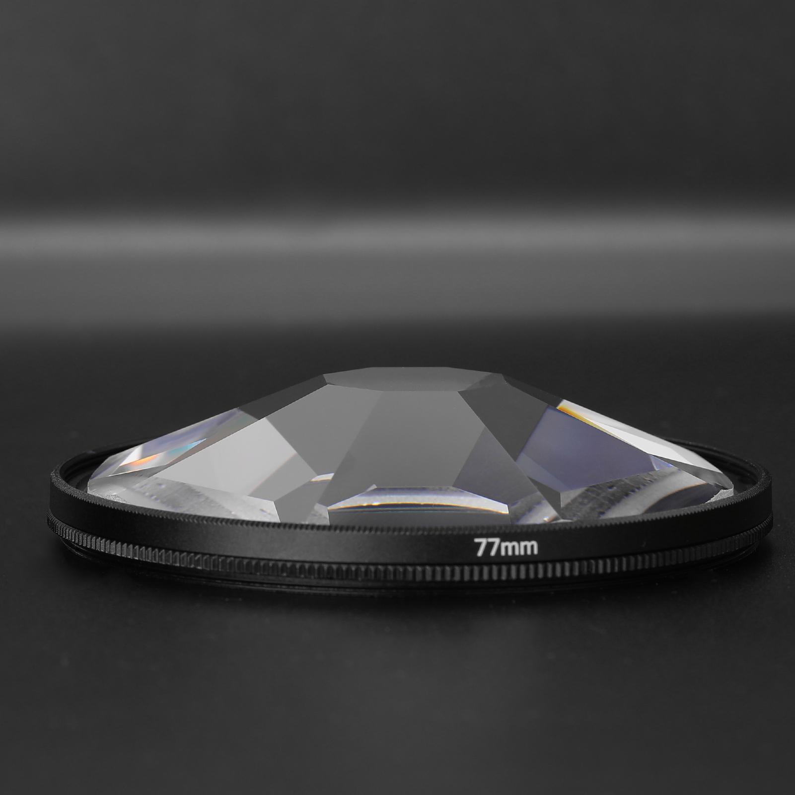 Camera Filter Photography Foreground Blur Film Photography Props 77mm Glass Kaleidoscope Filter Camera Accessories