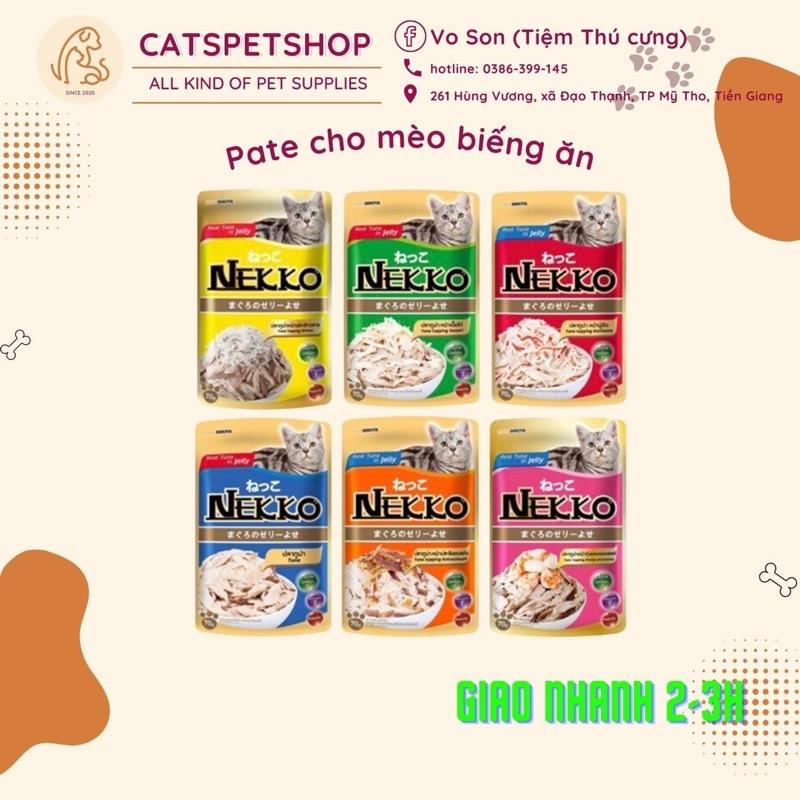 Pate mèo NEKKO JELLY gói 70gr nhiều vị hấp dẫn