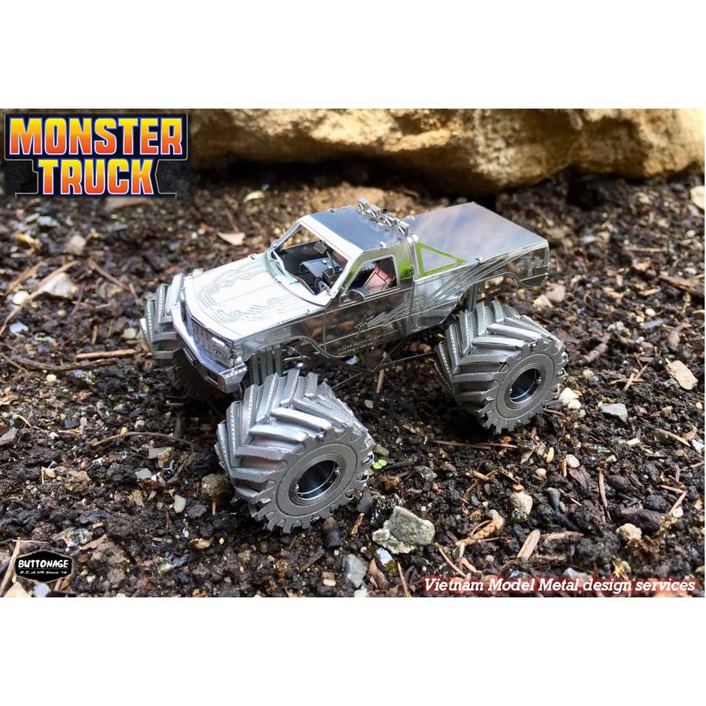 Mô Hình Lắp Ráp 3d Xe Đua Monster Truck