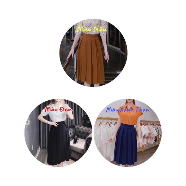 CHÂN VÁY XẾP LY DÀI có video quay