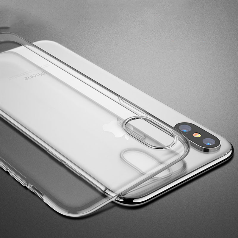 02 Chiếc Ốp Lưng Dẻo Trong Suốt Cho Iphone X / XS . Chống Trày Xước, Chống Bụi Bẩn
