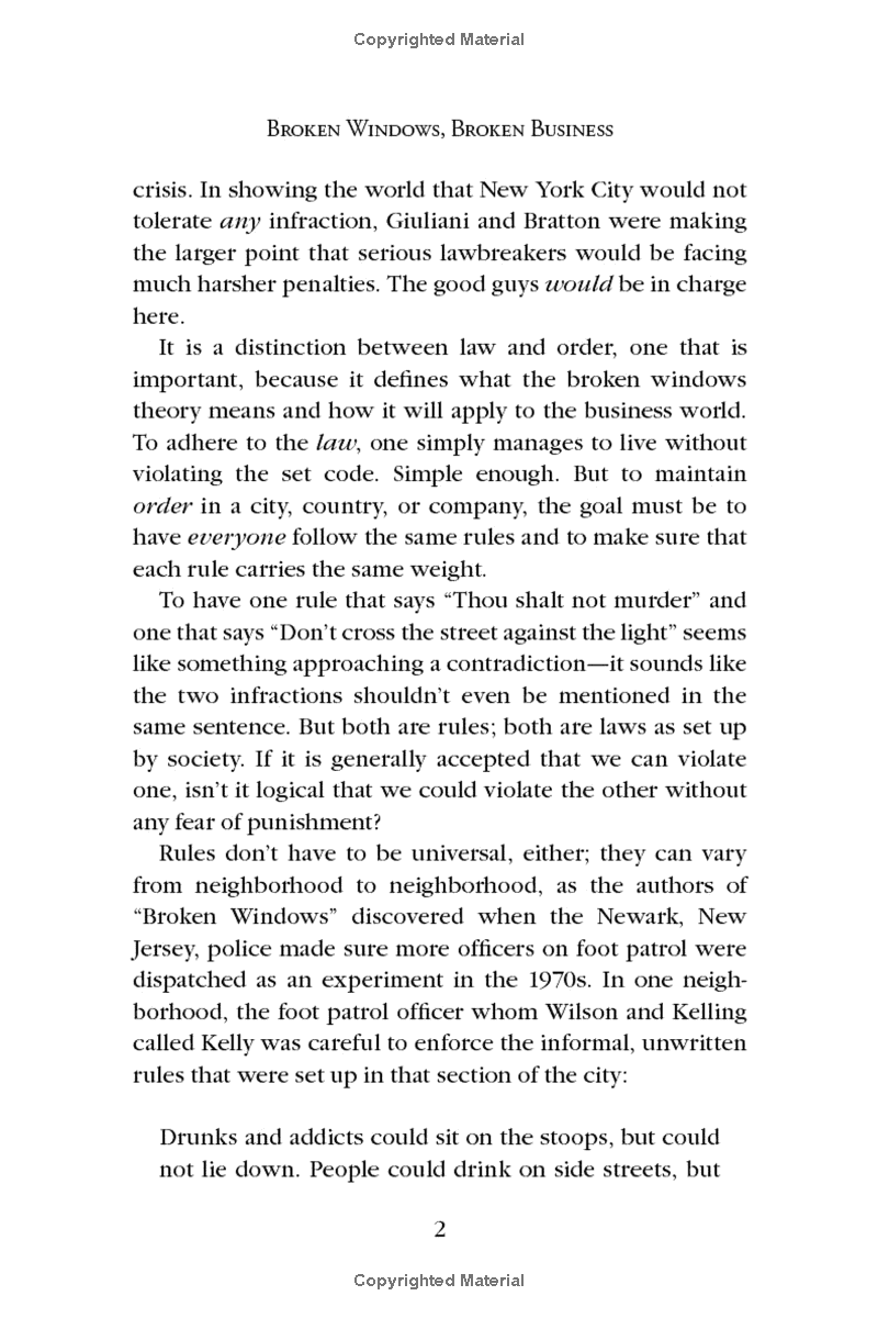 Broken Windows, Broken Business: The Revolutionary Broken Windows Theory: How The Smallest Remedies Reap The Biggest Rewards