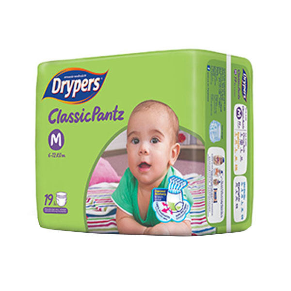 Tã quần trẻ em Drypers Classicpantz M19 miếng (6 - 12kg)