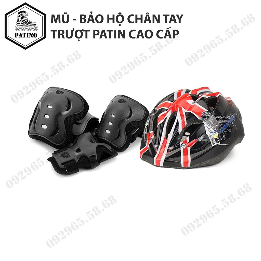 Combo mũ bảo hiểm và bảo hộ cho bé, bảo vệ chân tay và đầu gối Flying Eagle V5, Centosy P5