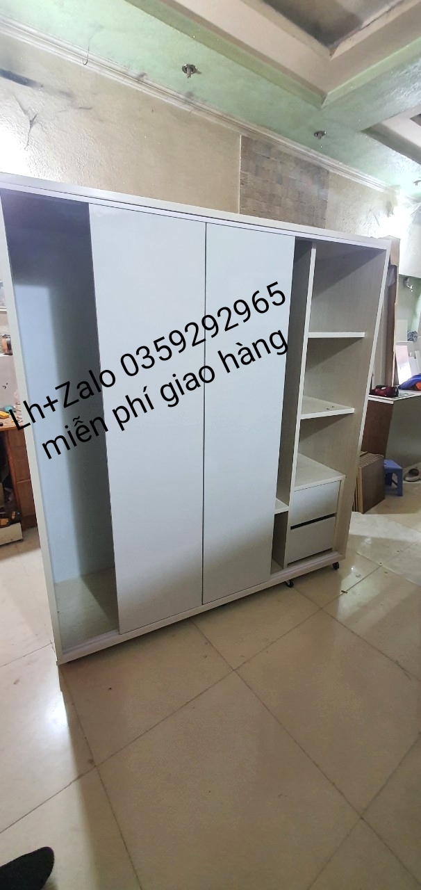 Tủ nhựa đài Loan 4 cánh cửa lùa