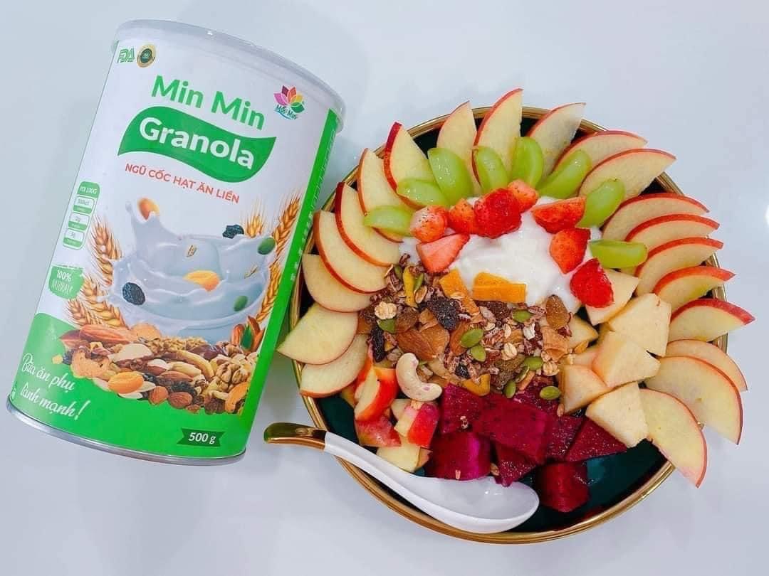 Ngũ Cốc Hạt Granola min min Ăn kiêng _giảm cân 500gr