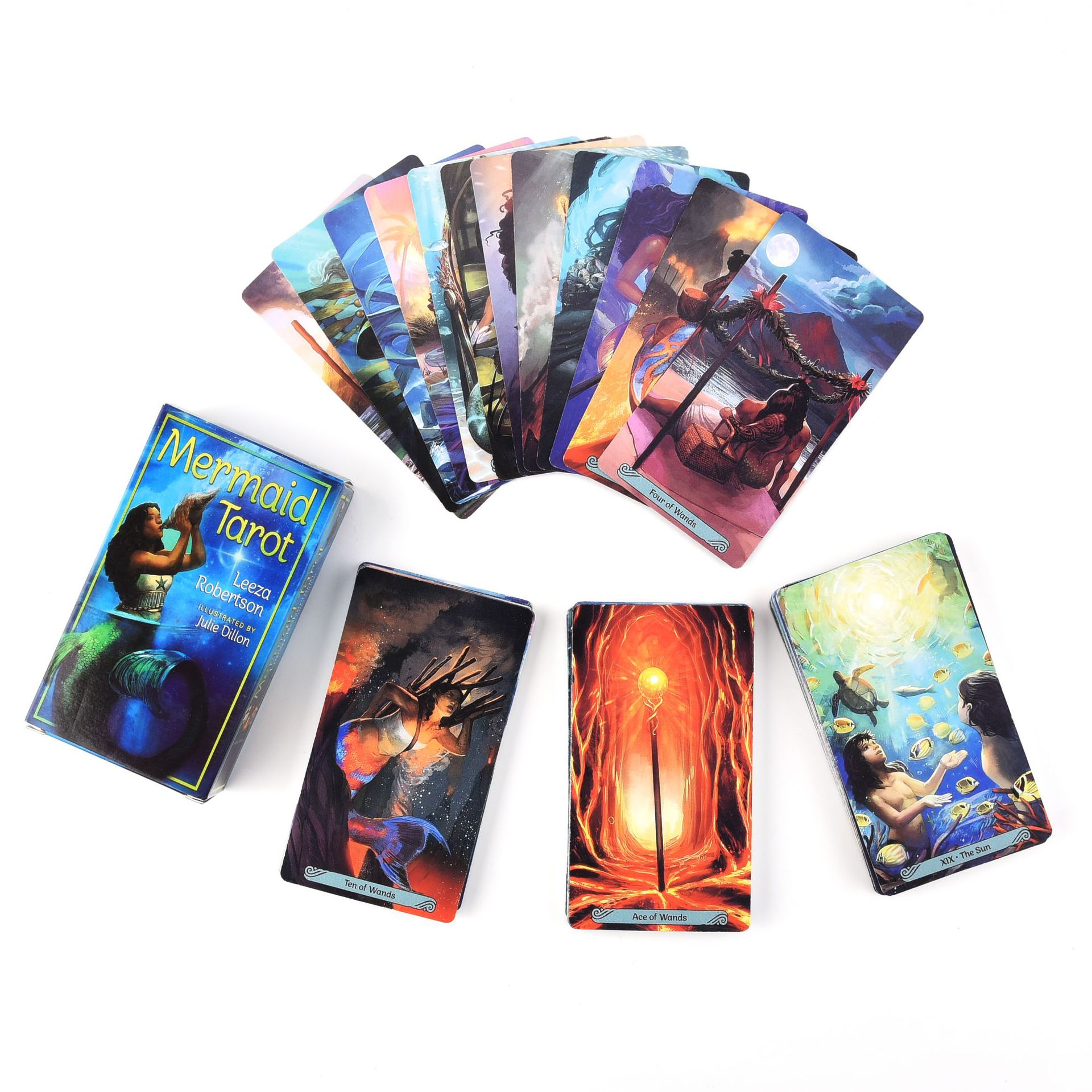 Combo Bộ Bài Mermaid Tarot New Cao Cấp và Túi Nhung Đựng Tarot