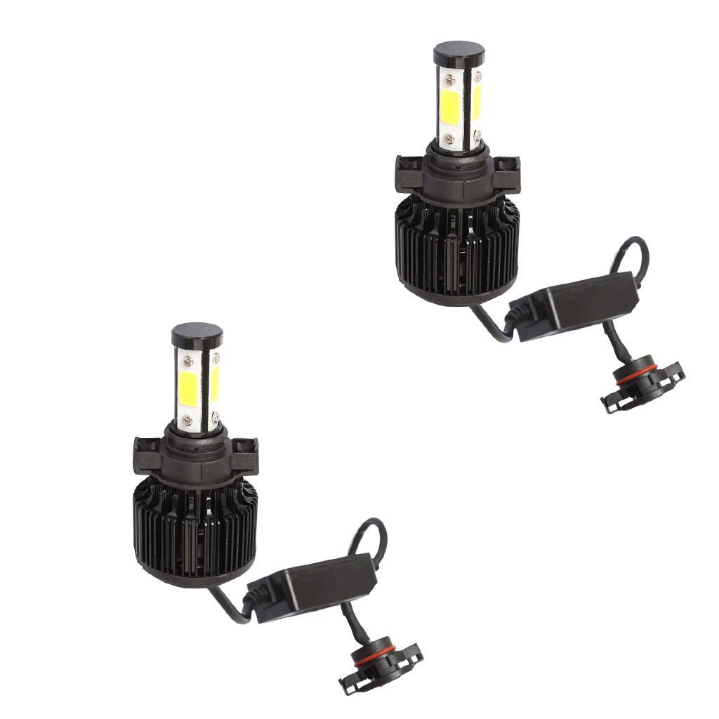 High Quality 2Pcs Car LED COB Headlight Fog Work Light Lamp DRL