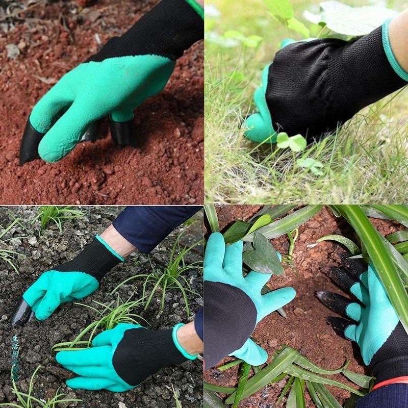 Bao tay làm vườn - Găng tay chuyên dụng làm vườn có móng vuốt , bới đất , chăm sóc cây , chống thấm nước , co giãn đàn hồi tốt siêu bền , dễ vệ sinh-