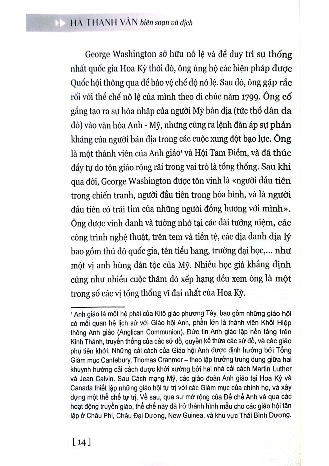 George Washington - Nhà Lập Quốc Hoa Kỳ Và Nhật Ký Thời Tuổi Trẻ (HNB)