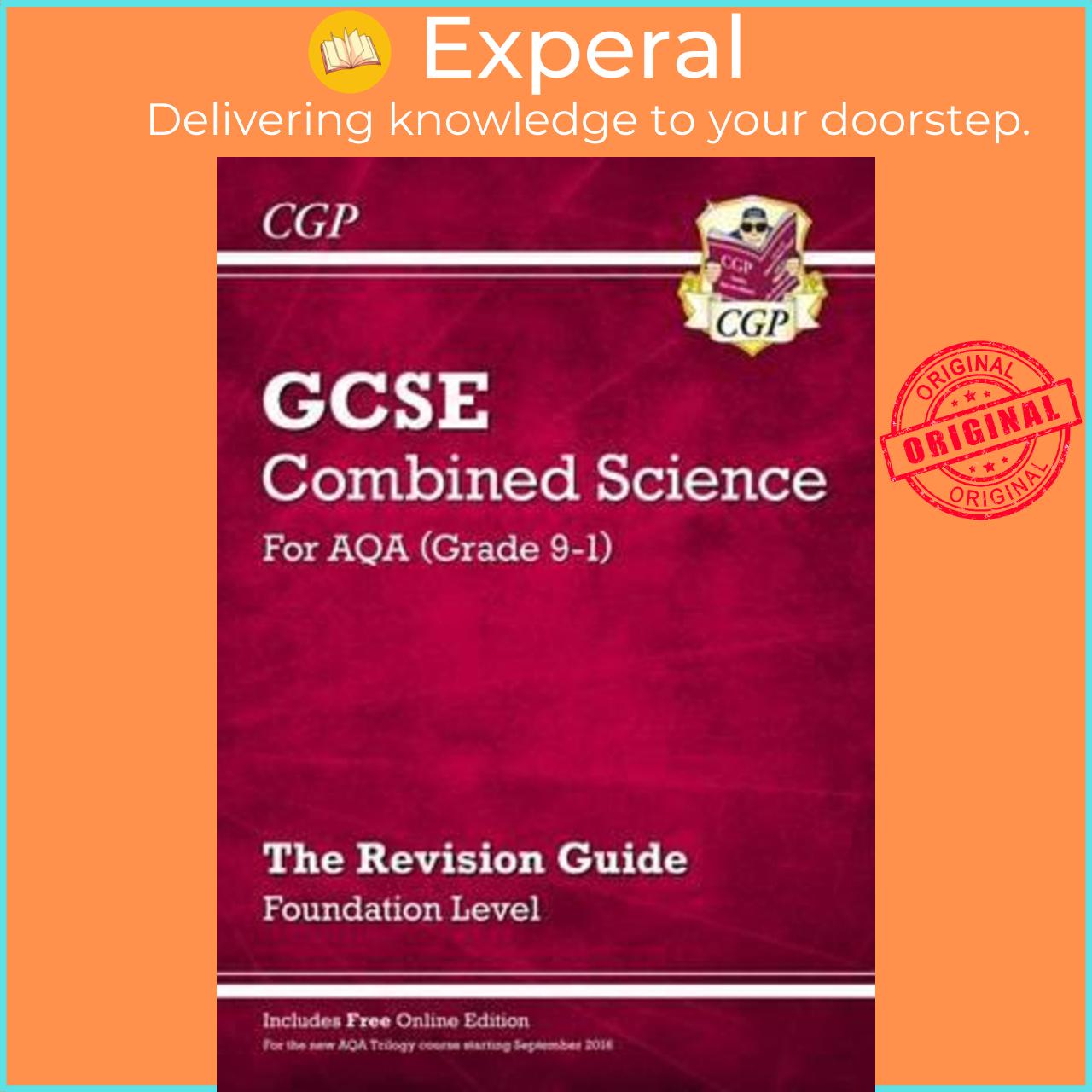 Sách - Grade 9-1 GCSE Combined Science: AQA Revision Guide with Online Edition - Fo by CGP Books (UK edition, paperback)