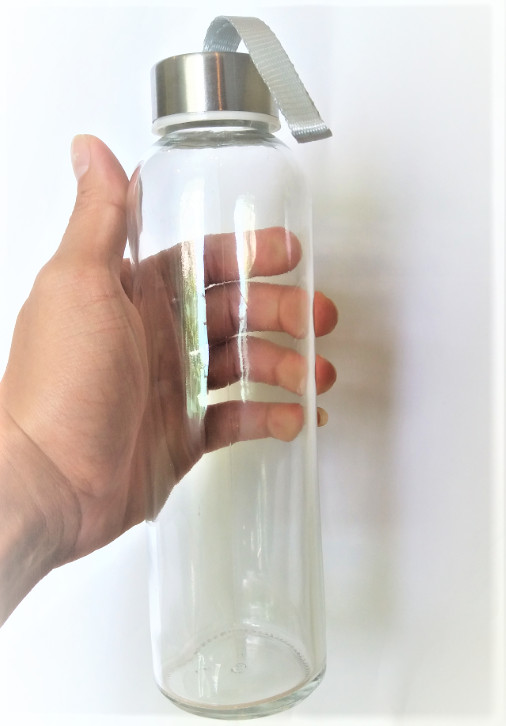 Combo 10 Chai Thủy Tinh đựng nước 500ML - Nắp Thiếc vặn có dây treo