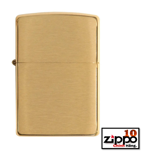 Bật lửa Zippo Armor Brushed Brass SKU: 168 - Chính hãng 100%