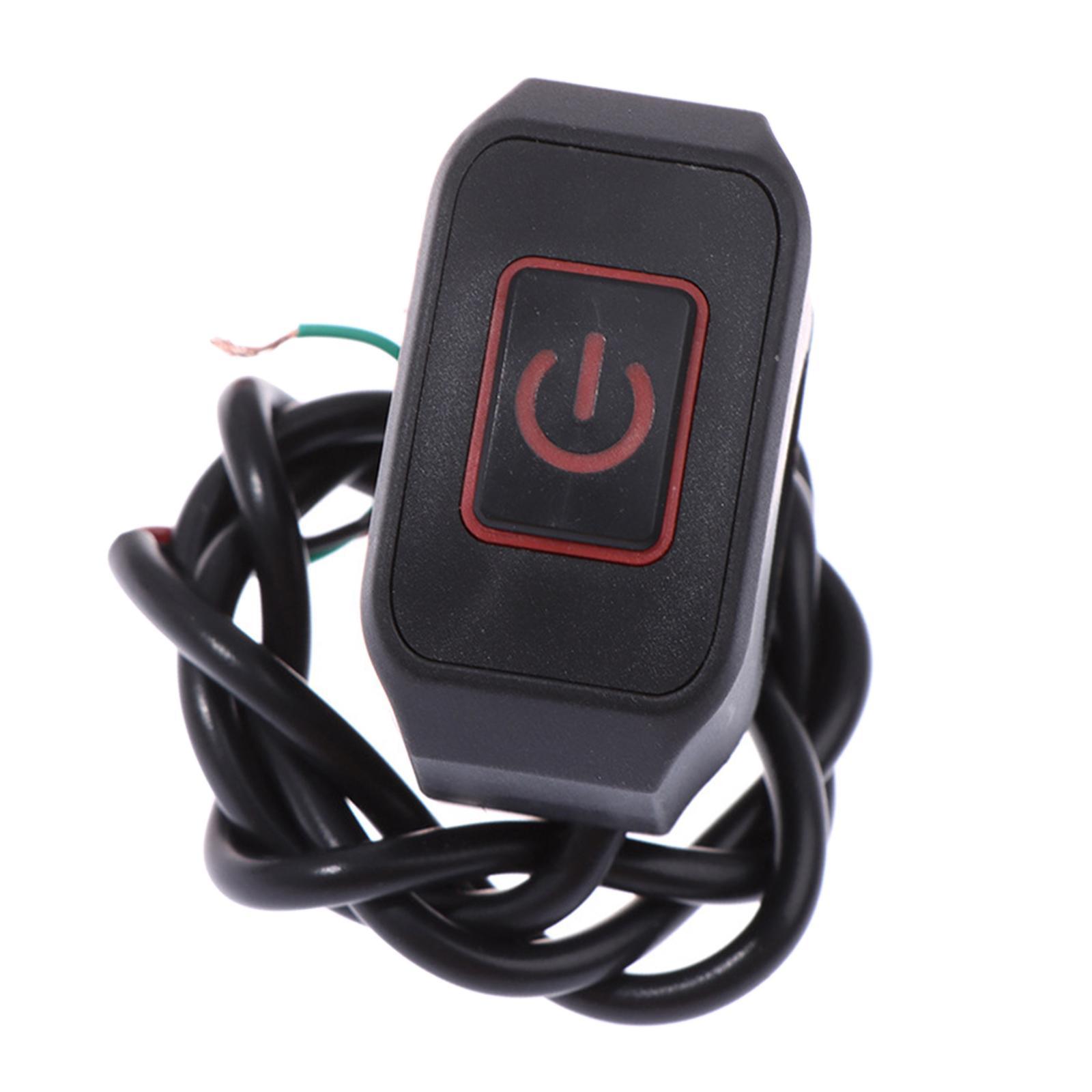 Motorbike Switch Handlebar Mount Modified Red Light