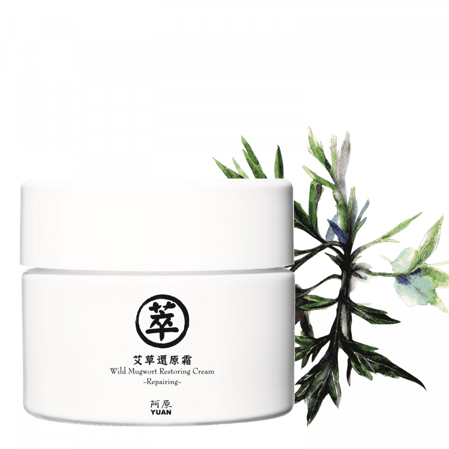 Kem Dưỡng Phục Hồi Hư Tổn, Dành Cho Da Nhạy Cảm Từ Ngải Cứu YUAN Wild Mugwort Restoring Cream - Repairing 50g