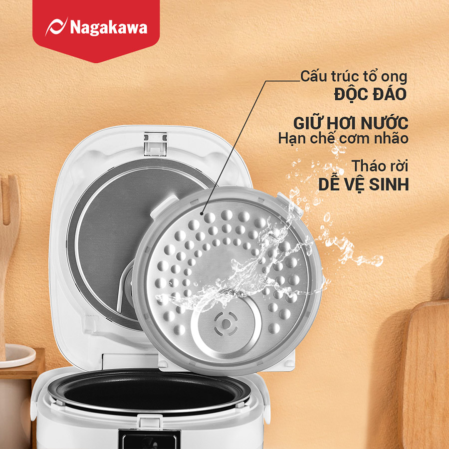 Nồi cơm điện cao tần 1.2L Nagakawa NAG0139 - Hàng chính hãng