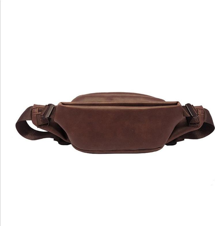 Men's Casual Chest Bag Crazy horse leather