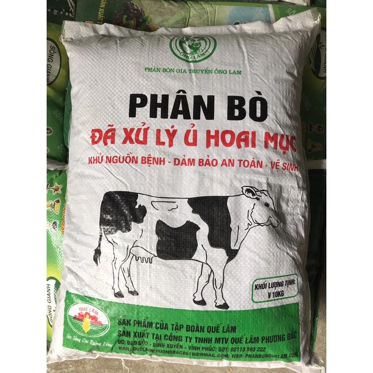 Phân bò đã xử lý ủ hoai mục Quế Lâm bao 10kg