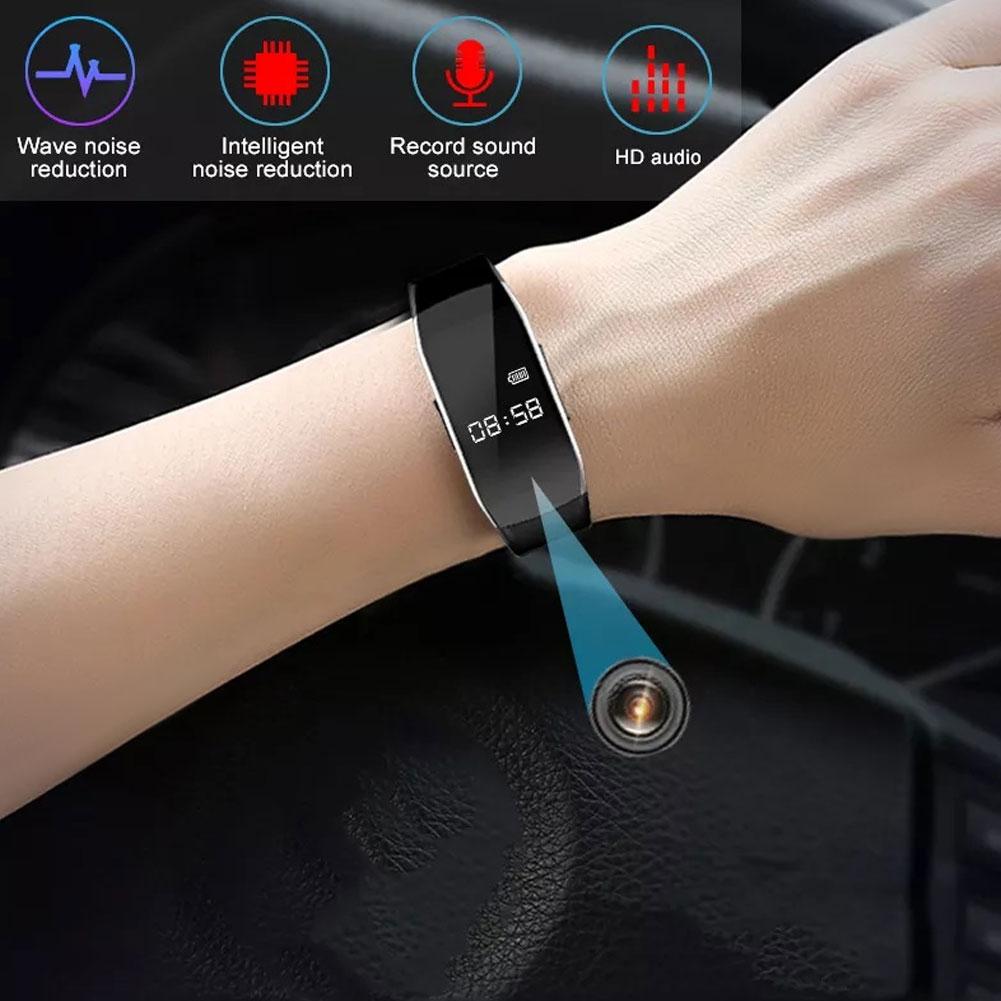 Mini Camera 1080P Small Cam Audio Voice Video Recorder Bracelet Micro Camcorder Wristband Vs K18 Support Hidden TF Card,Not Wifi