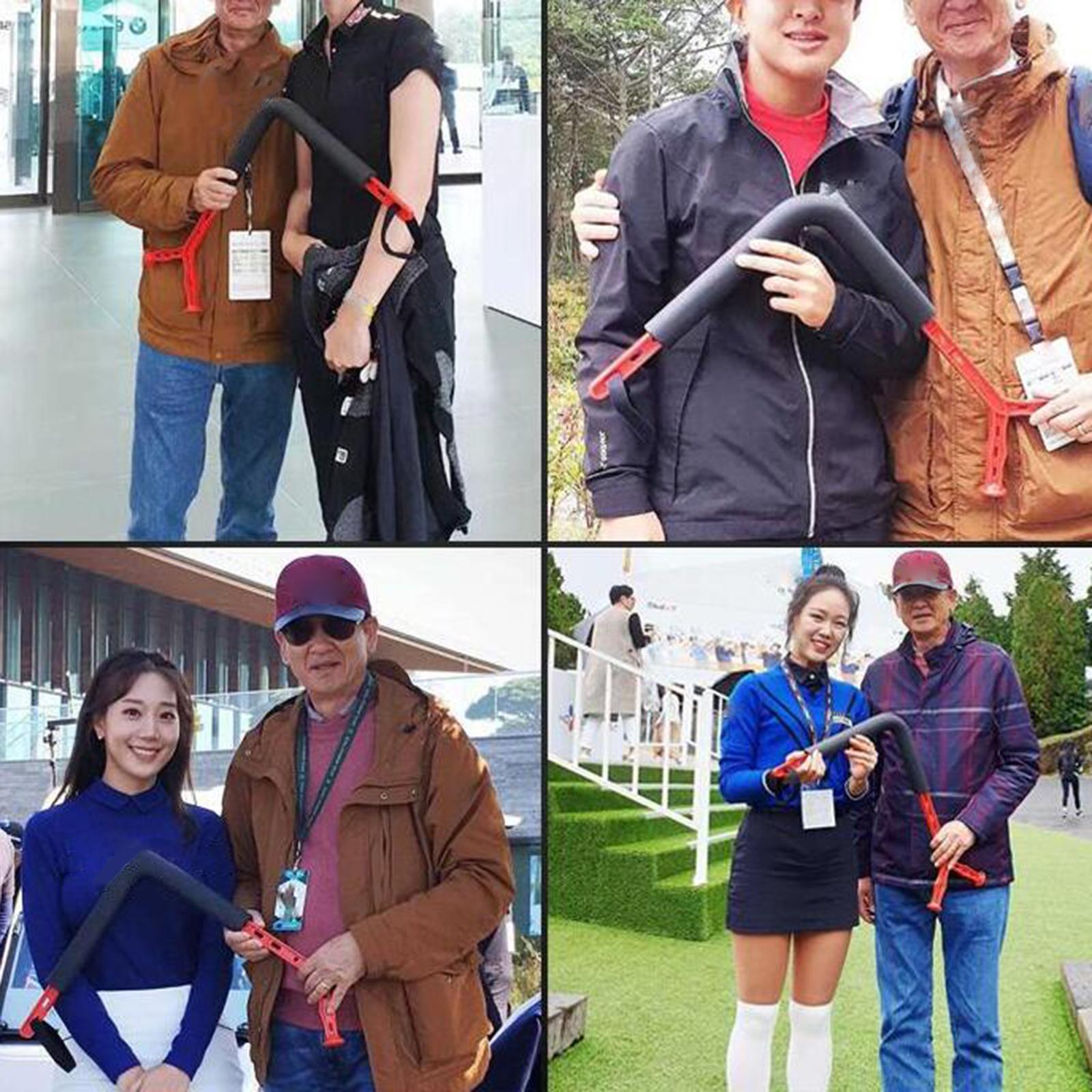 Golf Swing Trainer Training Aid Swing Posture Trainer Golf Arm Wrist Gesture Practice Corrector Guide for Strength Flexibility and Tempo Training