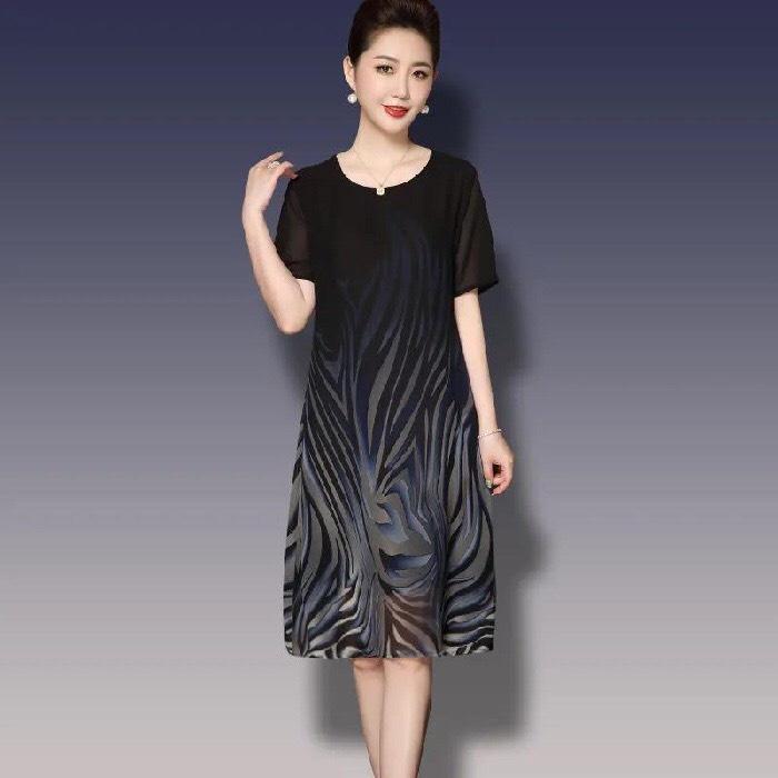 ️CÓ BIG SIZE️ĐẦM TRUNG NIÊN DÁNG SUÔNG CHO MẸ ĐI TIỆC THỜI TRANG, ĐẦM TRUNG NIÊN TẶNG MẸ
