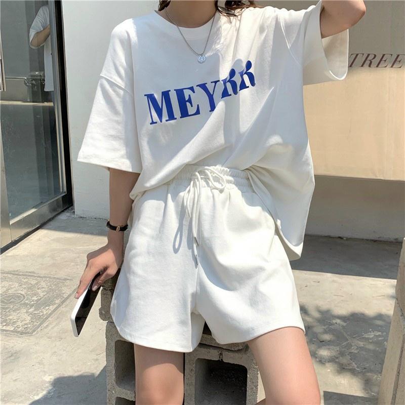 Đồ Bộ Nữ mặc nhà Cotton MEYR Form rộng thời trang cho mùa hè,Bộ đồ mặc nhà Phong cách Hàn siêu đẹp