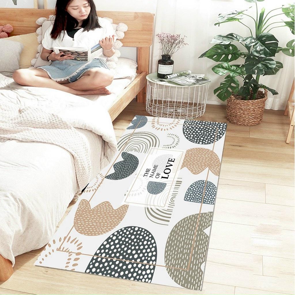 Thảm chân giường CHO BÉ thảm trải trang trí chân giường phòng ngủ chất vải bali cao cấp 80cm x 200cm