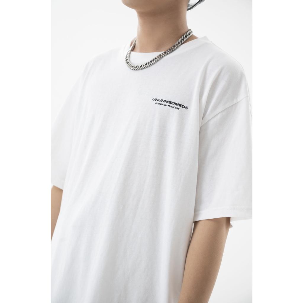 Áo thun in logo UnUnMeoMeo - Unisex - Vải Thun Cotton 100% - From Rộng Tay Lỡ - Ủn Ủn Meo Meo