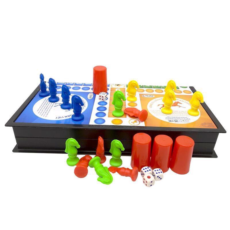 Đồ Chơi Board Game Gia Đình Vui Nhộn, Bộ Cờ Cá Ngựa Loại Lớn Hàng Việt Nam