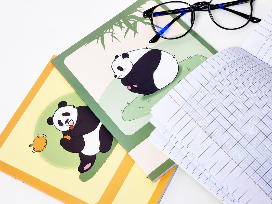 Tập Học Sinh Fluffy Panda - Miền Nam - 4 Ô Ly - 96 Trang 80gsm - The Sun 02