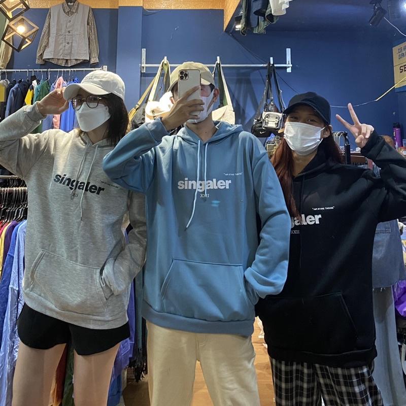 NEW - ÁO HOODIE NỈ BÔNG IN CHỮ BASIC 3 MÀU ĐẸP LẮM