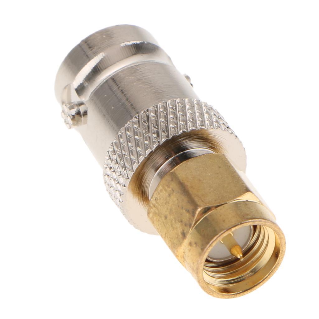 10Pcs RF Coaxial Coax Adapter SMA Male to BNC Female