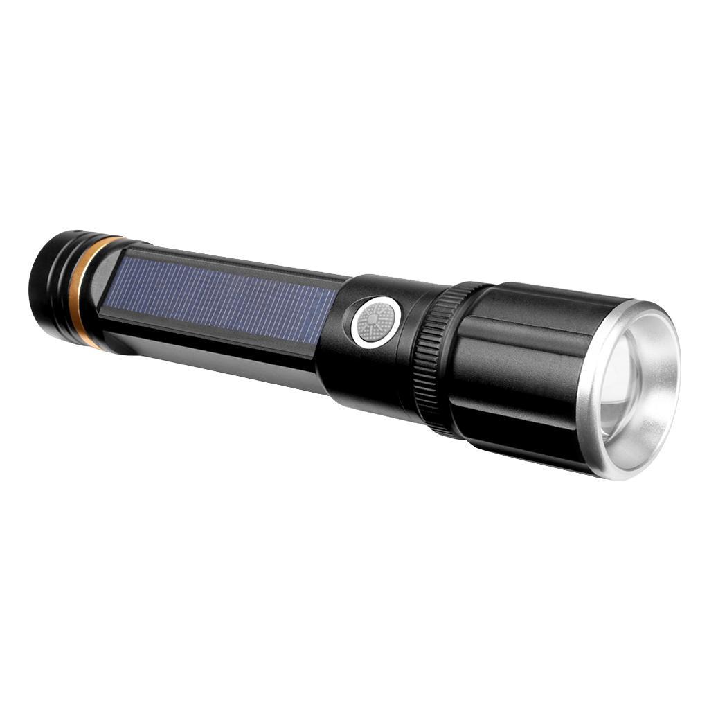 2-3pack Portable Solar Powered LED Flashlight Safety Torch Light Survival Tool