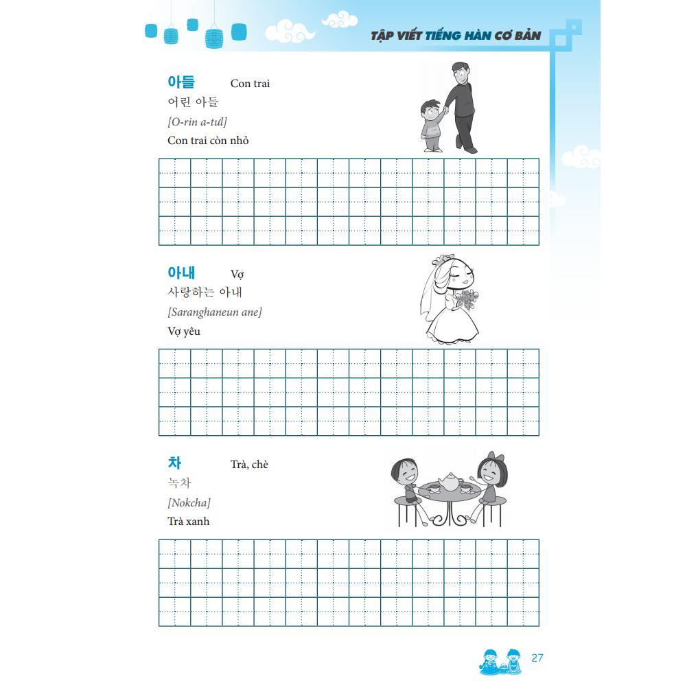 Sách - Tập Viết Tiếng Hàn Cơ Bản - Minh Thắng