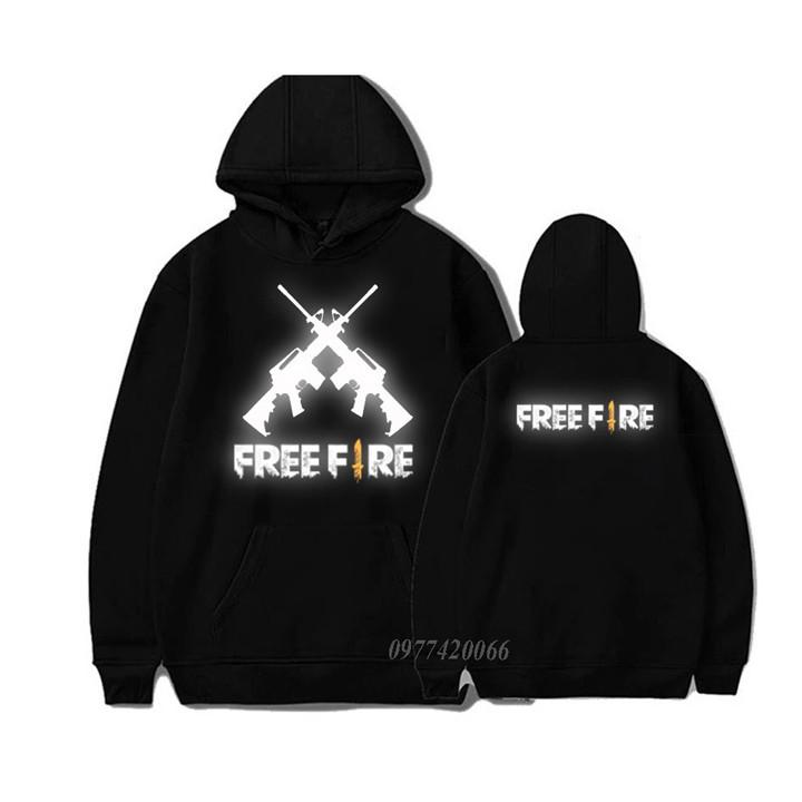 áo hoodie freefire phản quang, áo hoodie game free fire phản quang