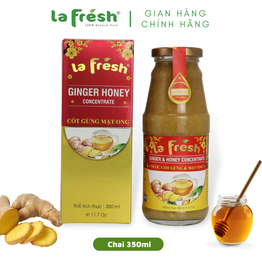 Nước Cốt Gừng Mật Ong LaFresh Đà Lạt - Chai 350ml