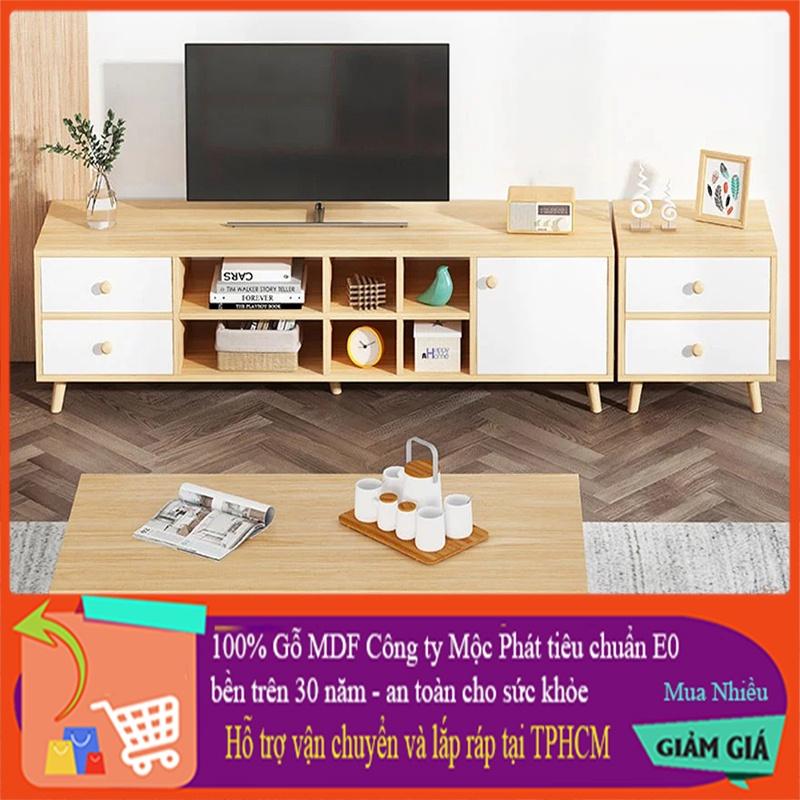 Made in VN Kệ tivi hiện đại bằng gỗ mdf 17mm công ty Mộc Phát độ bền trên 30 năm đẹp AN060