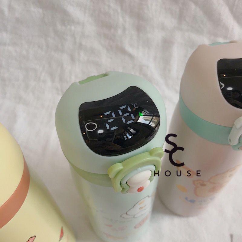 Bình giữ nhiệt trẻ em bảo nhiệt độ hình gấu 450 ml