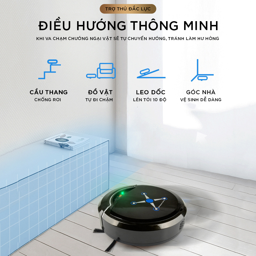 Robot Vệ Sinh Thông Minh Đa Năng IntelSweep - Nhập Trung Quốc - Tặng Kèm Một Móc Khoá LAVATINO Chính Hãng