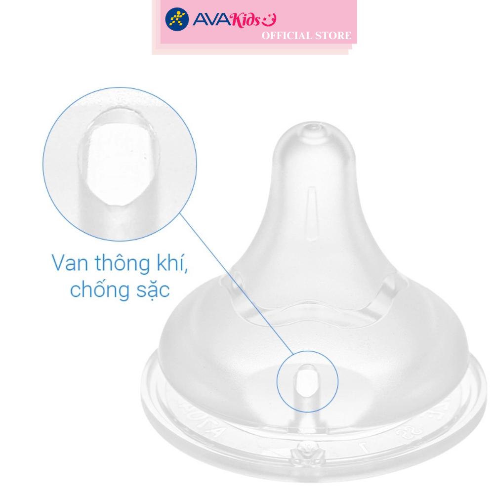 Bình sữa nhựa PPSU Pigeon Plus WN3 cổ rộng phiên bản Nhật 160 ml - Hình hoa (0 - 3 tháng)